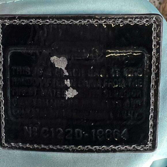 COACH Poppy Signature lurex Pocket Hobo Bag Black Gray Patent Leather 2 way - Picture 15 of 15